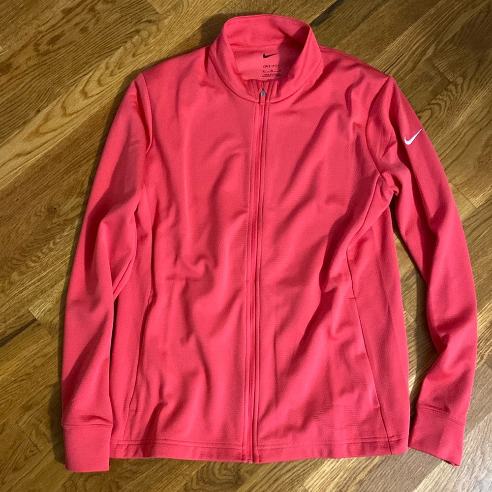 Women’s Nike dri fit zip up with pockets size medium
